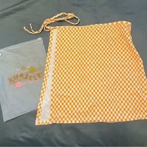 Aurelle Orange Miniskirt